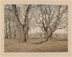 Tájkép Obersursel környékéről alkotó: Hans Thoma