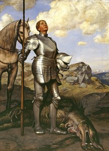 Szent György lovag alkotó: Hans Thoma