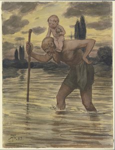 Szent Kristóf alkotó: Hans Thoma