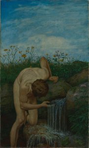 Triptichon: A forrás alkotó: Hans Thoma