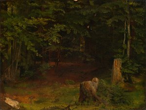 Az erdő belseje alkotó: Hans Thoma