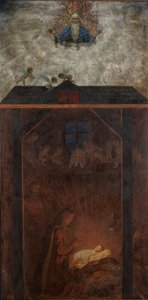 Karácsonyi triptichon: A gyermek imádása alkotó: Hans Thoma