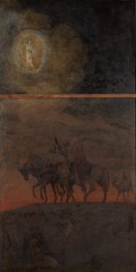 Karácsonyi triptichon: A három királyok menete alkotó: Hans Thoma