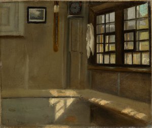 Egy sarok a parasztházban alkotó: Hans Thoma