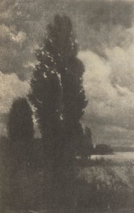 Kameramunka: Nyárfák és felhők, 1906. alkotó: Hans Watzek