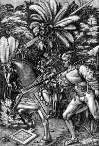 „Knight and Squire”, 16. század eleje, 1929 alkotó: Hans Wechtlin the Elder