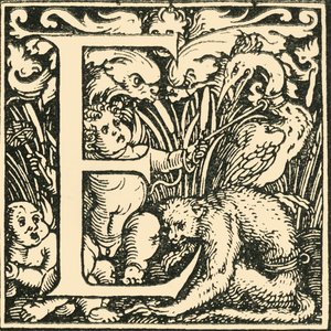 E – Hans Weiditz ábécéje, 1520-1521, 1908.