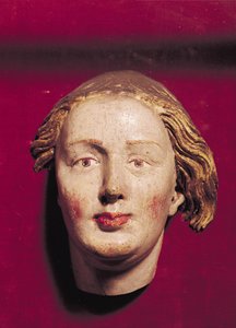 Szent feje, 1520 körül (festett fa)