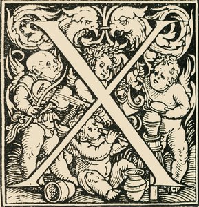 X – Hans Weiditz ábécéje, 1520-1521, 1908.