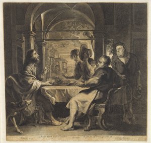 Étkezés Emmausban alkotó: Hans Witdoeck