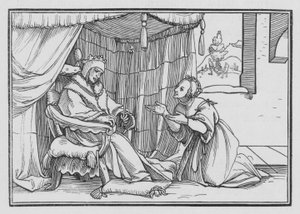 Abisag Kerishet Dávid, 1 Királyok I, 3 alkotó: Hans after Holbein the Younger