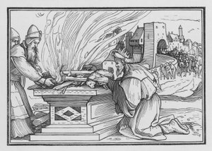 Ahaz Reigneth nagyon gonosz, 2 Kings XVI, 12 alkotó: Hans after Holbein the Younger