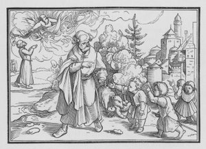 A medvék elpusztítják az Elizeust kigúnyoló gyerekeket, 2 Kings II, 23