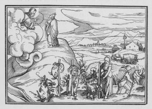 Bizonyos erkölcsi és ceremoniális törvények, amelyeket Isten parancsolt, Leviticus XIX, 1, 2 alkotó: Hans after Holbein the Younger