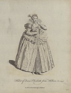Erzsébet holbeini királyné szokása 1551-ben alkotó: Hans after Holbein the Younger