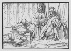 Hiram Sendeth, hogy gratuláljon Salamonnak, 1 Kings V, 1 alkotó: Hans after Holbein the Younger