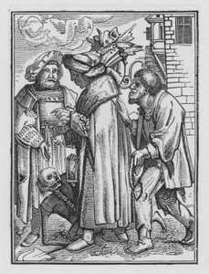 Holbein haláltánca: A magisztrátus alkotó: Hans after Holbein the Younger