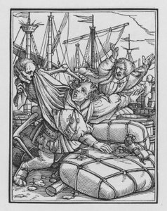 Holbein haláltánca: A kereskedő alkotó: Hans after Holbein the Younger
