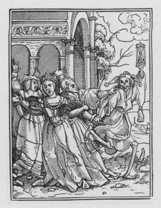 Holbein haláltánca: A királynő alkotó: Hans after Holbein the Younger