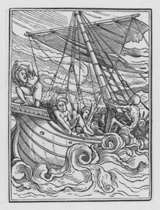 Holbein haláltánca: A hajó viharban alkotó: Hans after Holbein the Younger