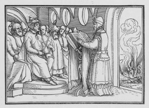 Jósiás elpusztítja a bálványimádást, 2. Királyok XXIII, 2 alkotó: Hans after Holbein the Younger
