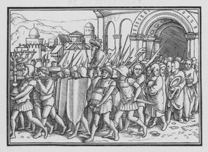 Shishak Spoileth Jerusalem, 2 Chronicles XII, 9 alkotó: Hans after Holbein the Younger