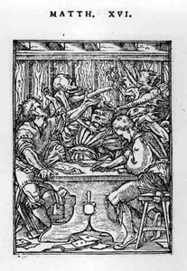 A Játékmesterek, a Haláltánc sorozatból, vésette: Hans Lutzelburger (fl.1505-26) c.1526-28 alkotó: Hans after Holbein the Younger