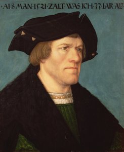Egy borotvált férfi portréja, 1521 (panel)