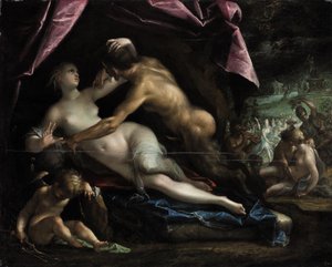 Pan és Selene alkotó: Hans von Aachen