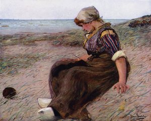 Mélyen a gondolatokba (színes litó)