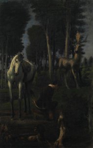 A három lovas II: Szent Hubert alkotó: Hans von Marées