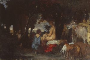 The Bath of Diana, egy tanulmány a Diana nyugalmához, 1863
