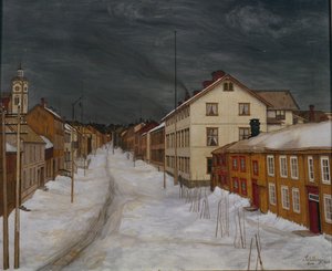 Mainstreet, Roros alkotó: Harald Oscar Sohlberg