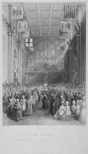 London főpolgármesterének beiktatása a Guildhallban, City of London, 1838.