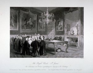 A királyi szekrény belső képe a St James