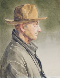 Önarckép, 1920 (wc papíron)