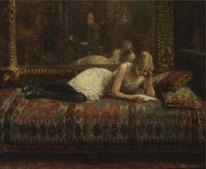 A művész és modellje alkotó: Harlamov