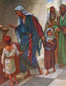 Egy szegény asszony ajándéka, Mark alkotó: Harold Copping