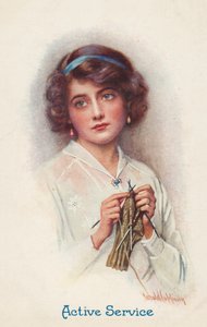 Aktív szolgálat (színes litográfia) alkotó: Harold Copping