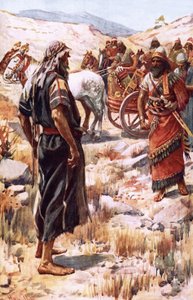 Illés és Akháb alkotó: Harold Copping