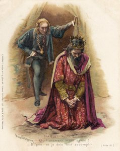 Hamlet szembeszáll a bűnös Claudiusszal alkotó: Harold Copping