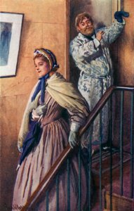 Illusztráció a jó feleségek számára, Louisa M Alcott alkotó: Harold Copping