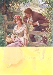 Burleigh ura, Nora Chesson „Tennysoni gyerekek történetei” illusztrációja (színes litó) alkotó: Harold Copping