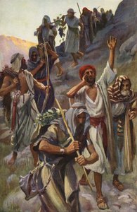 A kémek visszatérése (színes litográfia) alkotó: Harold Copping