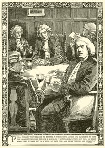 Dr. Johnson beszélgetésben (litho) alkotó: Harold Edward Hughes Nelson
