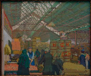 Markt Leedsben alkotó: Harold Gilman