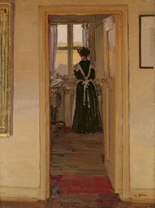 A konyha (olaj, vászon) alkotó: Harold Gilman