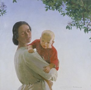 Anya és gyermeke alkotó: Harold Harvey