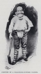 Fehérítő-por csomagoló jelmez (f/w fotó) alkotó: Harold Hume Piffard