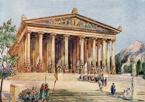 Efézusi Diana templomának szárnyaló ionhomlokzata